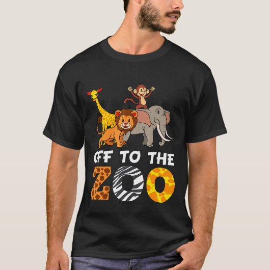 アニマルキーパービッグ5恋人M0nkeyサファリ Tシャツ (正面)