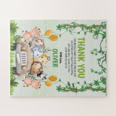 アニマルギフト誕生日4thサンキューサファリジャングル ジグソーパズル (横)