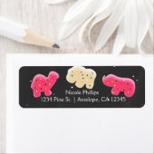 アニマルクッキー散布パーティー住所 シール (インサイチュ)