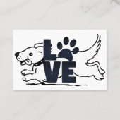 アニマルクリニック3ヨーロッパサイズビジネスカード 名刺 (裏面)