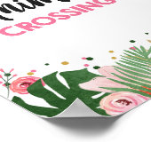 アニマルクロッシングトロピカルサファリガール誕生日サイン ポスター (角)