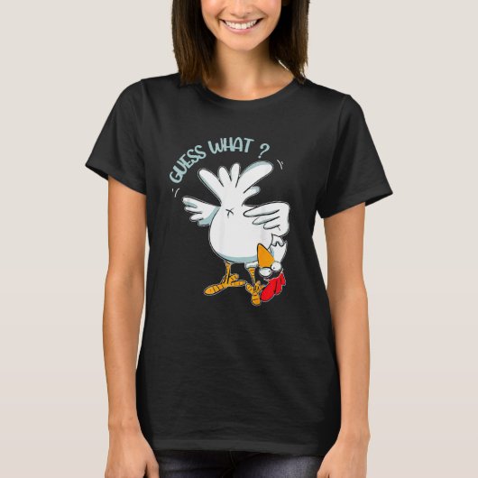 アニマルゲス何ニワトリお尻ニワトリ Tシャツ (正面)