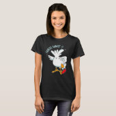 アニマルゲス何ニワトリお尻ニワトリ Tシャツ (正面フル)
