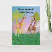 アニマルサファリのバケーションカード カード (正面)