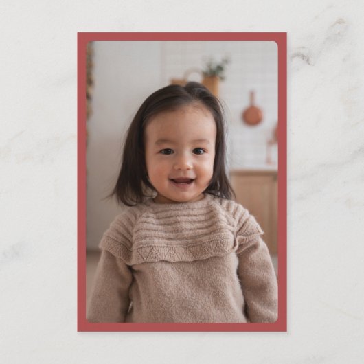 アニマルサーカスカーニバルフォトバースデーパーティー サンキューカード (裏面)