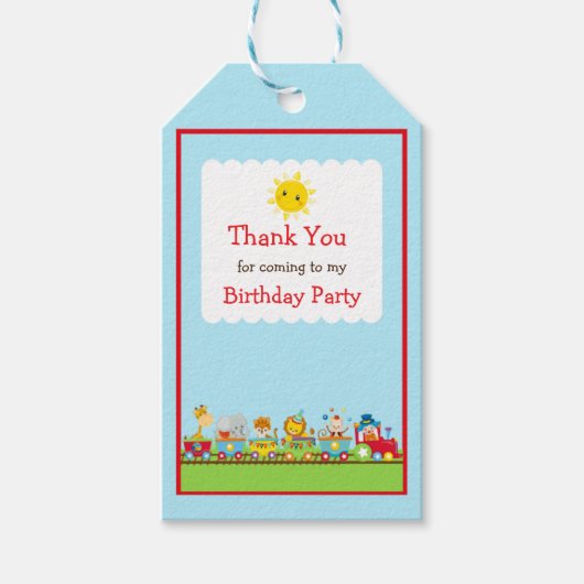 アニマルサーカストレインギフトラベル ギフトタグ (正面)