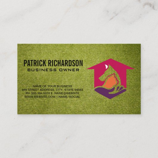 アニマルサービスロゴ 名刺 (正面)