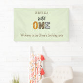 アニマルシェイプ書道ワイルドワンバースデー 横断幕 (インサイチュ)