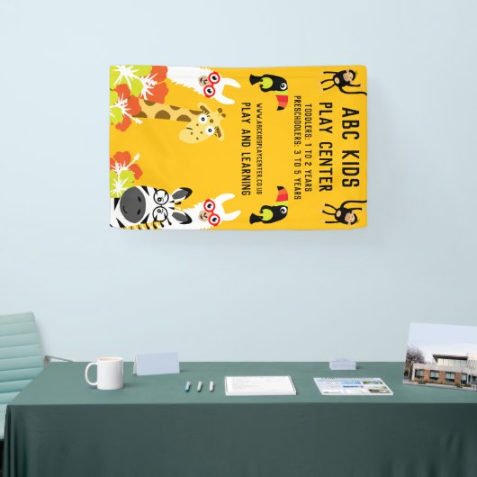 アニマルジャングルサファリ遊センター 横断幕 (トレードショー)