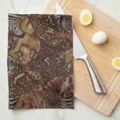 アニマルジャングルサファリ キッチンタオル (四つ折り)