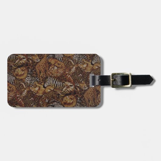 アニマルジャングルサファリ ラゲッジタグ (正面横)