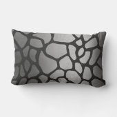 アニマルスキンシルバー黒キリンのサファリスキン ランバークッション (裏面)