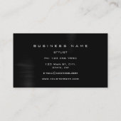 アニマルスキンブラック金ゴールドPython Vipファッションスタイリスト 名刺 (裏面)