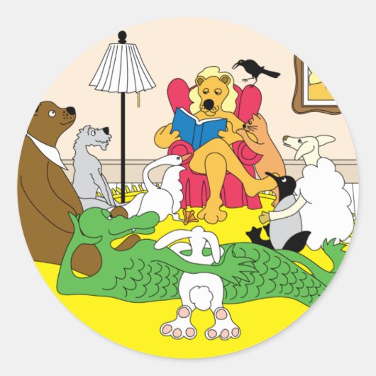 アニマルストーリー時間 ラウンドシール (正面)