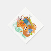 アニマルズオンノアアート紙ナプキンス スタンダードカクテルナプキン (角)