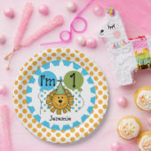 アニマルズサーカスライオン1st誕生日紙プレート ペーパープレート (パーティー)