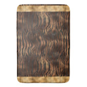 アニマルタイガープリント金ゴールドエレガントメタリックグラム バスマット (正面縦)