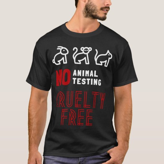 アニマルテスティングフリー ヴィンテージ Tシャツ (正面)