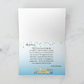 アニマルトレインボーイズブルーサンキューカード カード (内部)