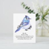 アニマルトーテムブルー感動的ジェイ自然ガイド ポストカード (スタンド正面)