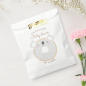 アニマルドーナツかわいい赤ちゃんシャワーモノグラム フェイバーバッグ (封をした状態)