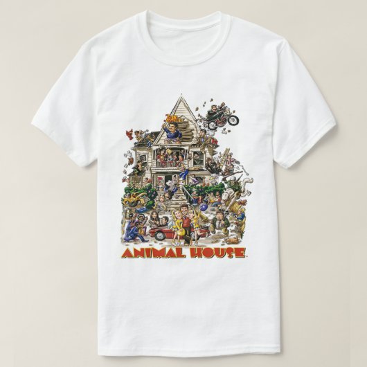 アニマルハウスデルタハウス男子学生の社交クラブ Tシャツ (デザイン正面)