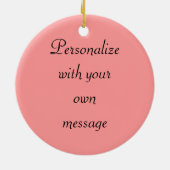 アニマルバードアメリカンフラミンゴオーナメント セラミックオーナメント (裏面)