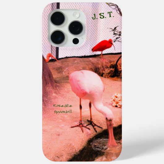 アニマルバードRoseate Spoonbill iPhone / iPadケース Case-Mate iPhoneケース (裏面)