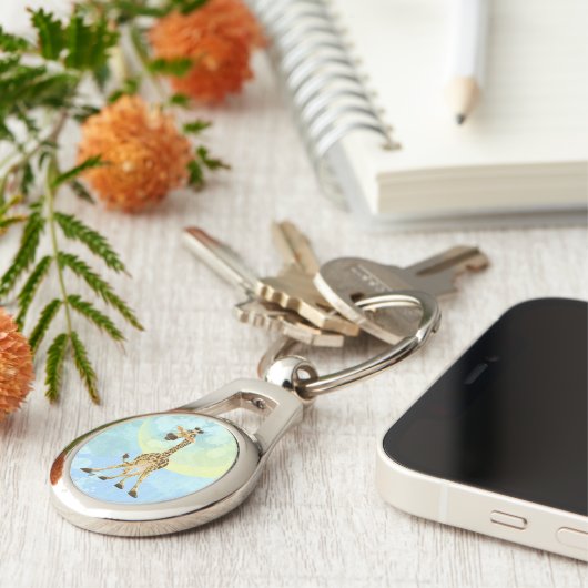 アニマルパレードキリン キーホルダー (側面)