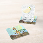 アニマルパレードキリン スクエアペーパーコースター (インサイチュ)