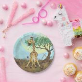 アニマルパレードキリン ペーパープレート (パーティー)