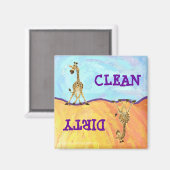 アニマルパレードキリン マグネット (正面/裏面)