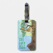 アニマルパレードキリン ラゲッジタグ (裏面縦)