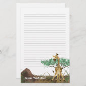 アニマルパレードキリン 便箋 (正面/裏面)