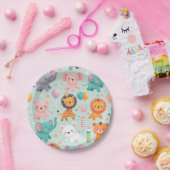 アニマルパレードプレート ペーパープレート (パーティー)