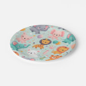 アニマルパレードプレート ペーパープレート (アングル)