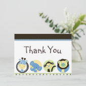 アニマルパークベビーシャワーサンキューカード サンキューカード (スタンド正面)