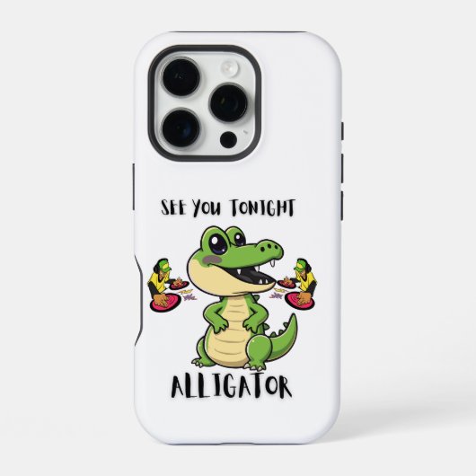 アニマルパーティー　アリゲーター iPhoneケース (裏面)