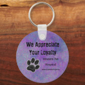 アニマルビジネスサンキュードッグポーカスタマーロイヤリティ キーホルダー (正面)