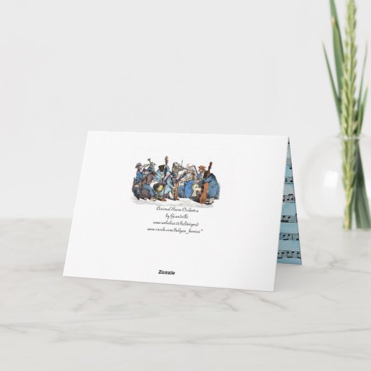 アニマルファームオーケストラのクリスマスホリデーパーティー シーズンカード (裏面)