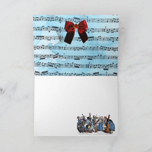 アニマルファームオーケストラのクリスマスホリデーパーティー シーズンカード (内部)