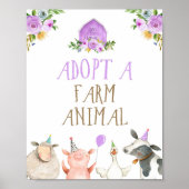 アニマルファーム動物の納屋ガール誕生日ポー ポスター (正面)