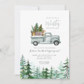 アニマルフォレスト冬のオネダーランド1歳 招待状 (正面)