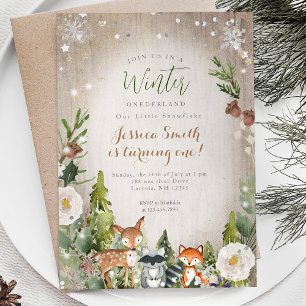 アニマルフォレスト素朴オネダーランド1歳 招待状