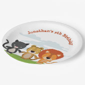 アニマルフレンズ誕生日 ペーパープレート (アングル)