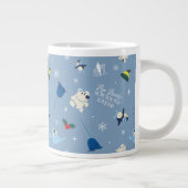 アニマルフレンズ「バイバディ」冬のパターン ジャンボコーヒーマグカップ (右)