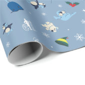 アニマルフレンズ「バイバディ」冬のパターン ラッピングペーパー (ロールコーナー)