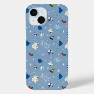 アニマルフレンズ「バイバディ」冬のパターン iPhone 15ケース