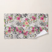 アニマルプリントが付いているパターン バスタオルセット (ハンドタオル)