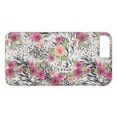 アニマルプリントが付いているパターン Case-Mate iPhoneケース (裏面(横))